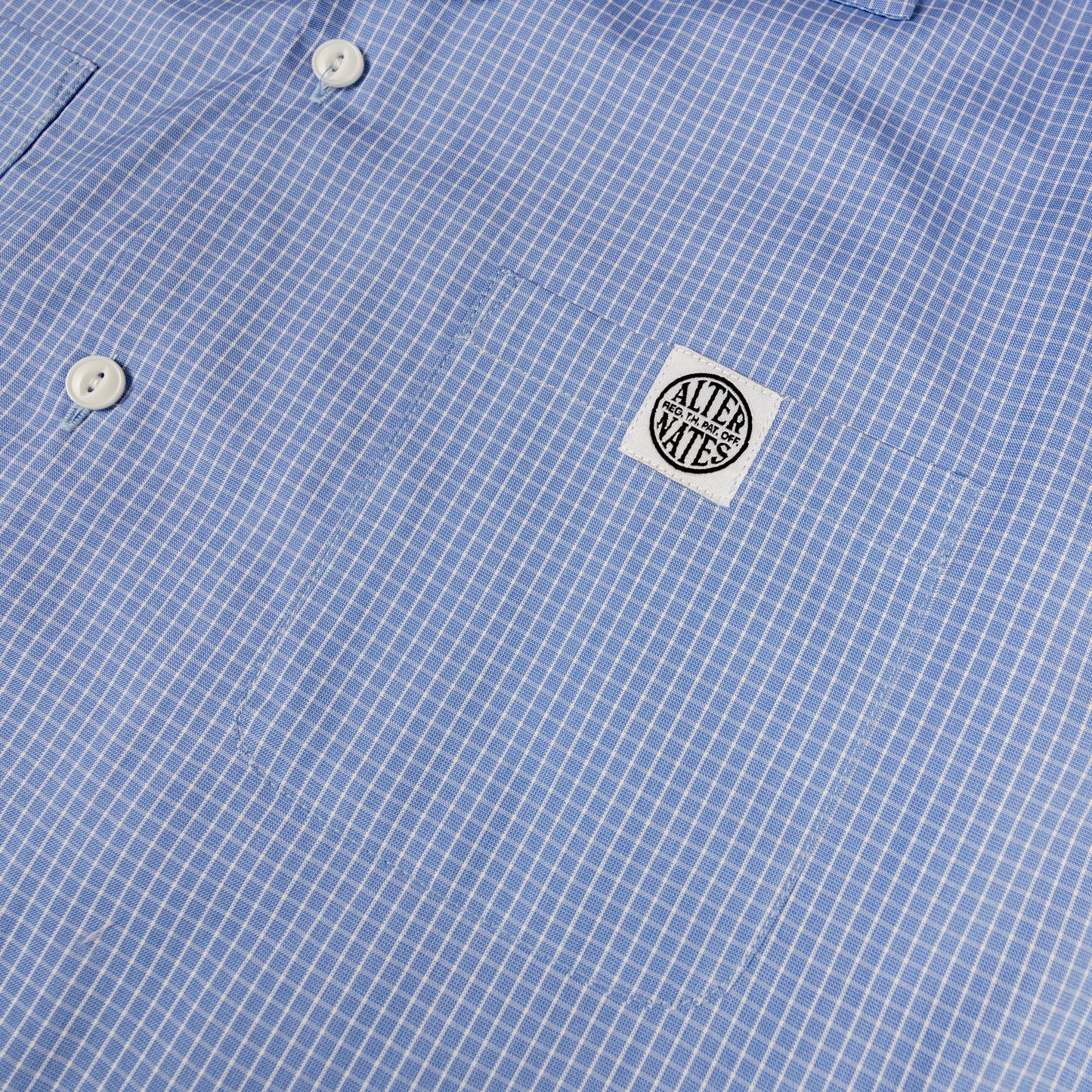 Alternates & Co. Two Pocket Gingham Open Shirt (Boxy Fit)