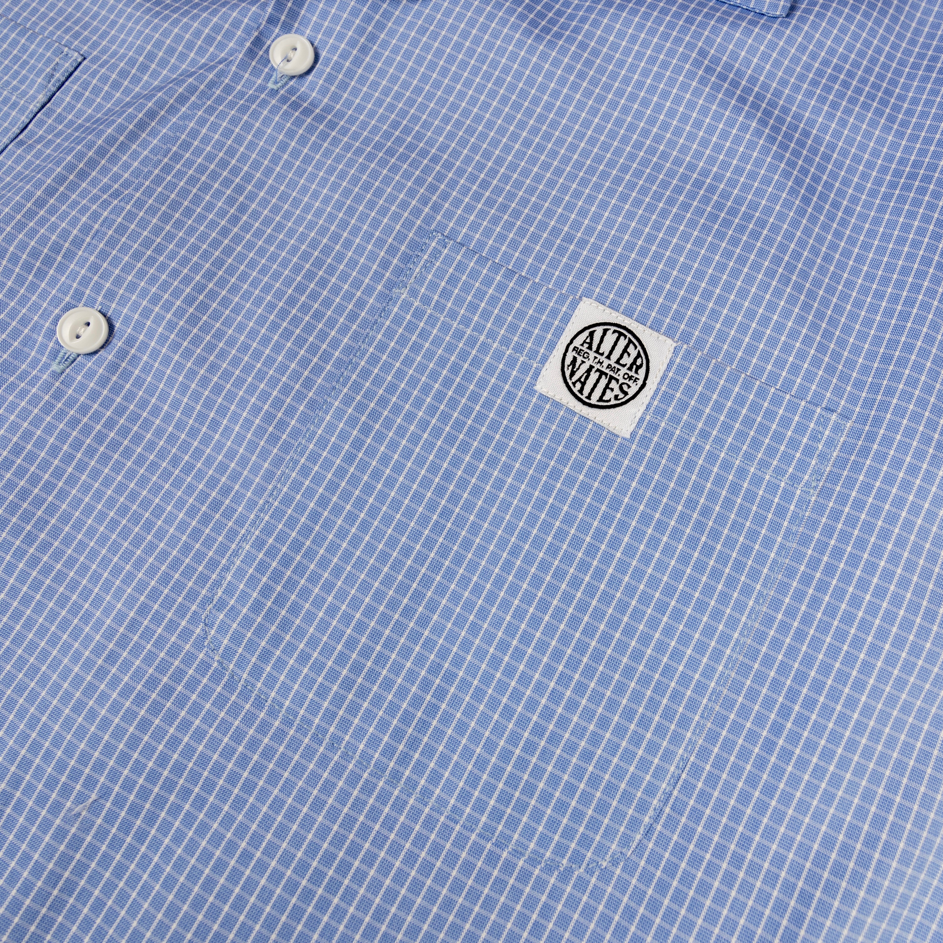 Alternates & Co. Two Pocket Gingham Open Shirt (Boxy Fit)