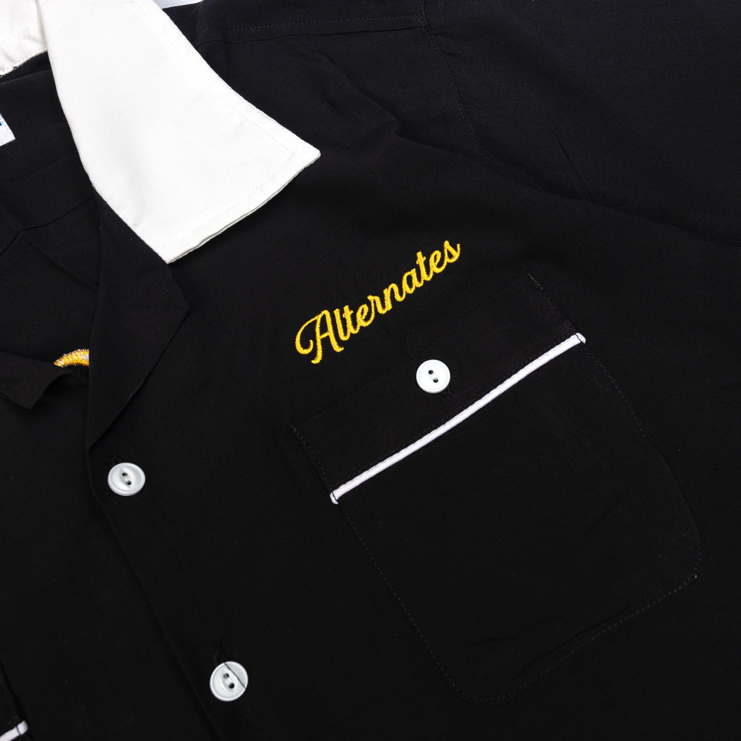 Alternates & Co. Bowling Shirt Rayon SAO CHING CHA Embroidery