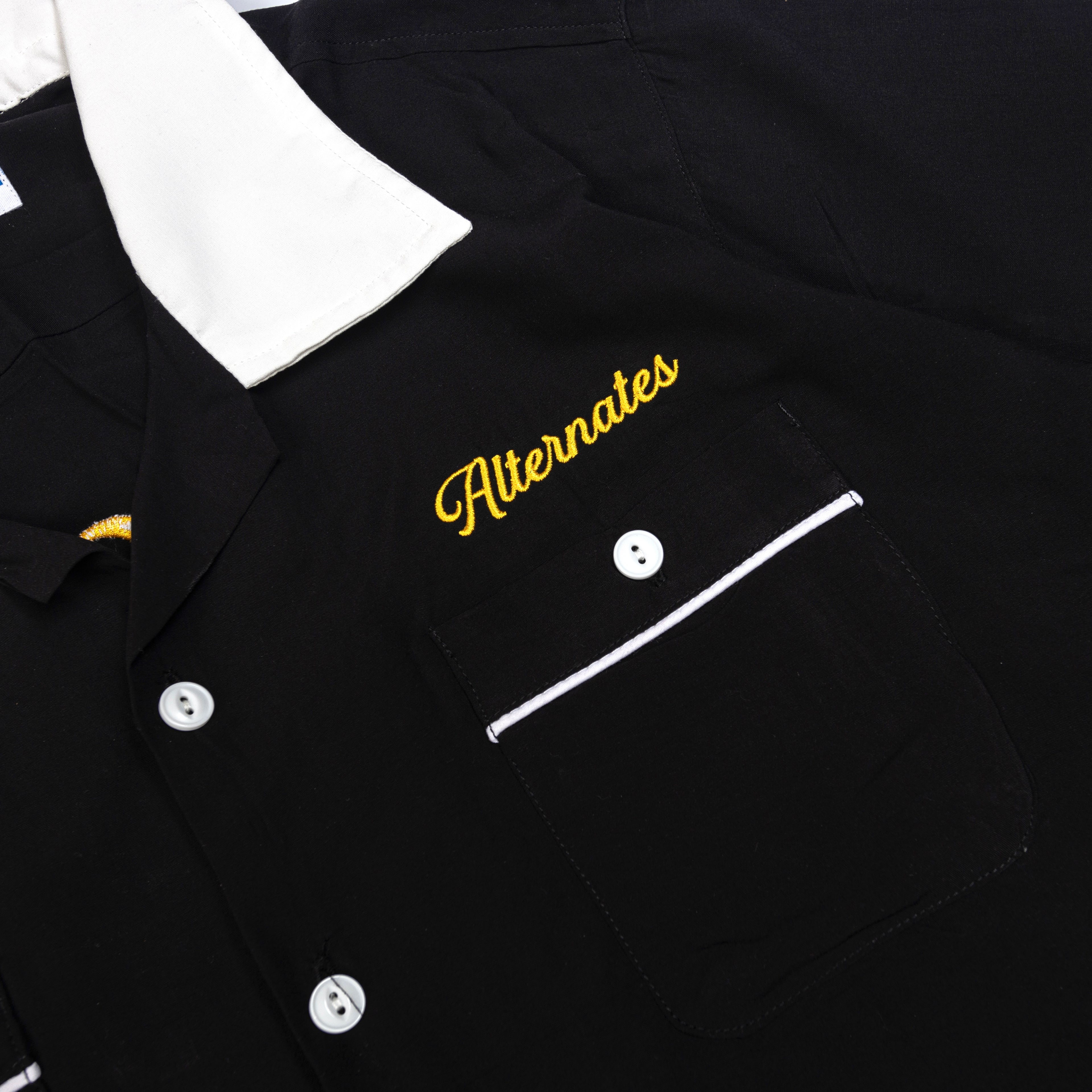 Alternates & Co. Bowling Shirt Rayon SAO CHING CHA Embroidery