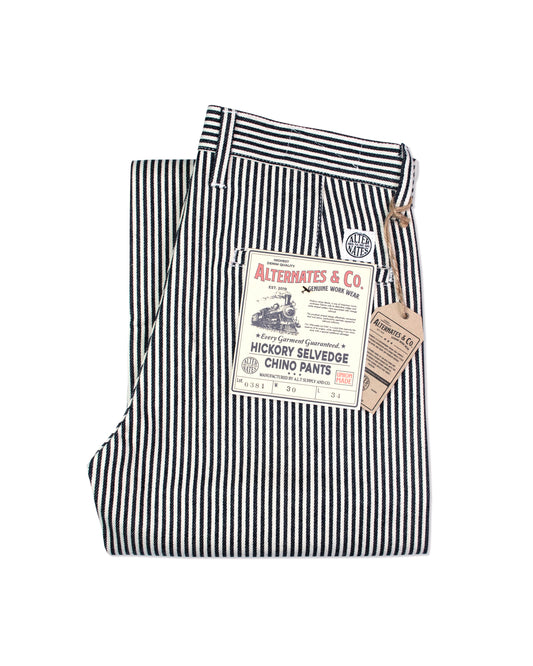 Alternates & Co. Lot.0381 Selvedge Hickory Chino Pants [ Special ]